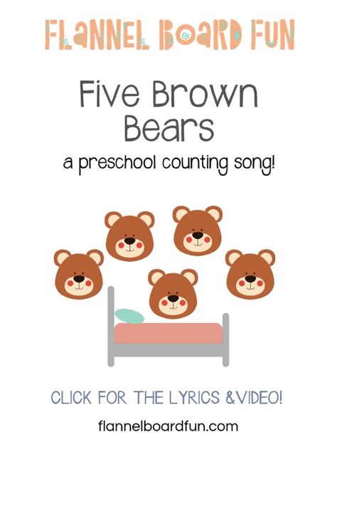 Bear Hibernation Preschool Song Video Preschool Counting Songs