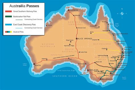 Australian Trains Map