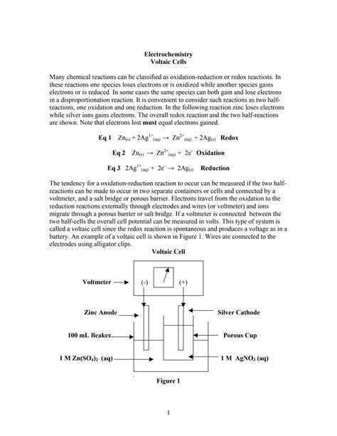 SOLUTION Electrochemistry Voltaic Cells Studypool