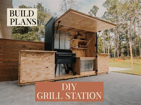 DIY Grill Shed Station Build Plans Etsy