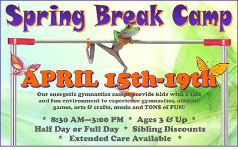 Scats Spring Break Camp 2019 Scats Gymnastics