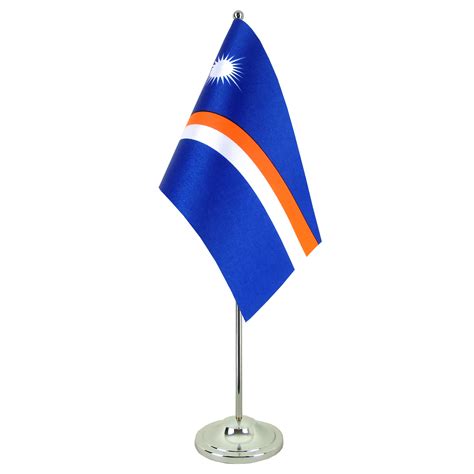 Marshall Islands Satin Table Flag 6x9 MaxFlags Royal Flags