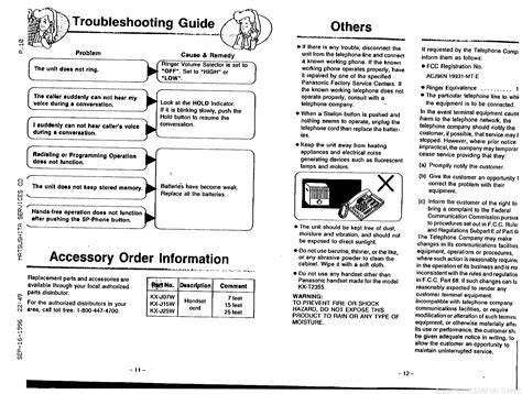 Panasonic Kx T2355 Operating Instructions Manual