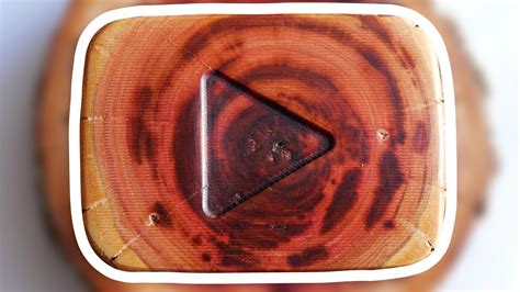 Machining A Wooden Youtube Play Button 1000 Subscribers Giveaway