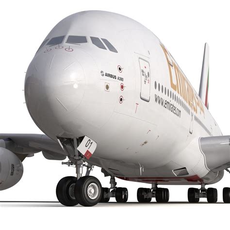 Airbus A380 900 Emirates 3d Model 3d Model 129 Max 3ds C4d Fbx