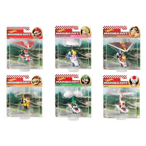 Hot Wheels風火輪 Mario Kart滑翔翼組合合金車系列 隨機發貨 蝦皮購物