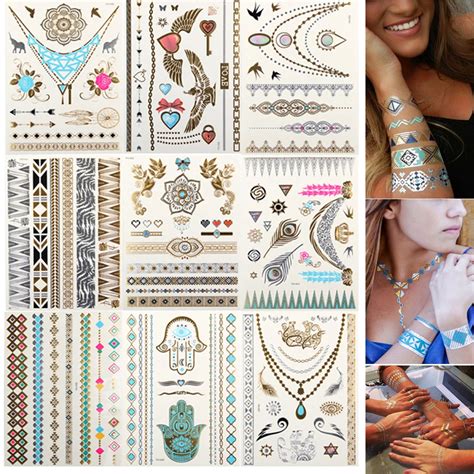 New Fashion Temporary Tattoo Stickers Temporary Body Art Waterproof