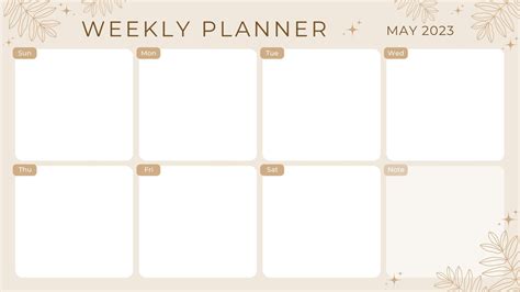 Blank Weekly Calendar Pdf