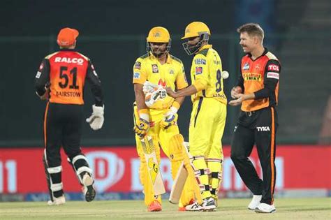 Live Blog Chennai Super Kings Vs Sunrisers Hyderabad 23rd Match