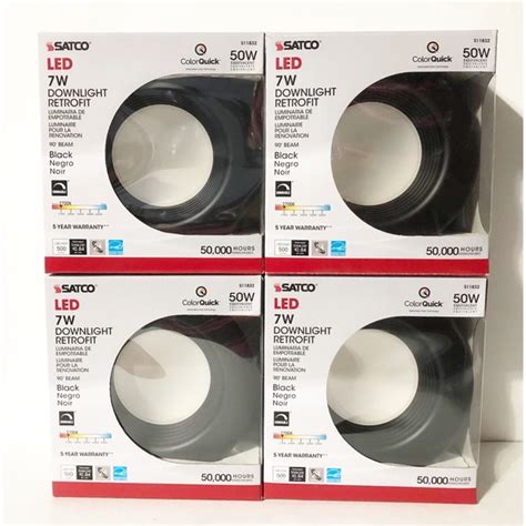 Satco Accents Satco 4 Pack Led Color Selectable Downlight Retrofits