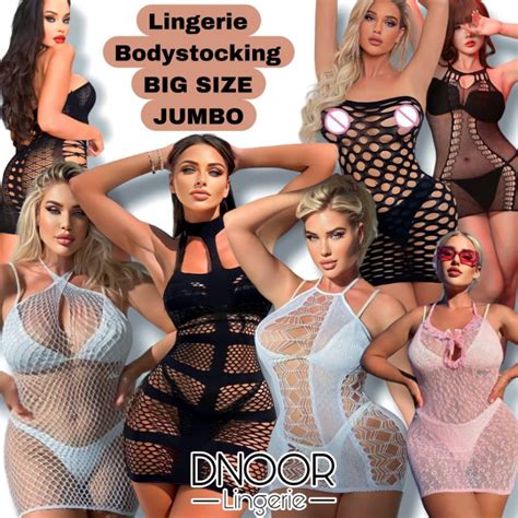 Jual Lingerie Bodystocking BIG SIZE JUMBO SIZE HUGE Bodysuit Sexy Kado