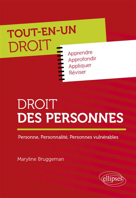 Droit Des Personnes Personne Personnalité Personnes Vulnérables