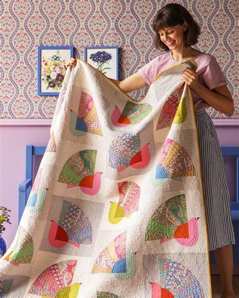 Tilda Pie In The Sky Fan Bird Quilt Kit