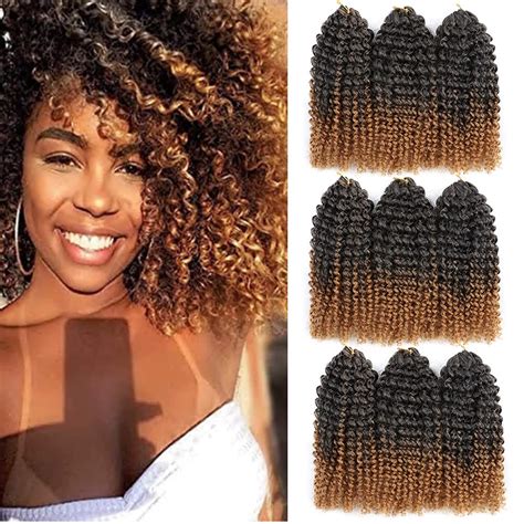 Inch Short Marlybob Crochet Hair Bundles Lot Afro Kinky Curly