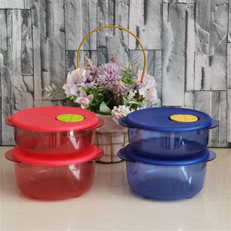 Tupperware Rock N Serve Square Round Set 600ml 800ml Microwaveable