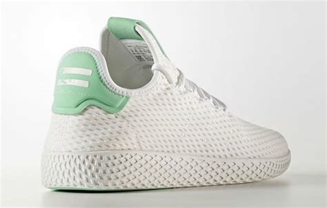 Pharrell Adidas Tennis Hu Light Green Pink Release Date Sneakerfiles