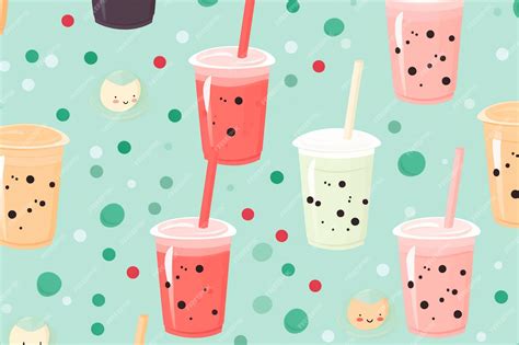 Premium Vector Bubble Milk Tea Illustration