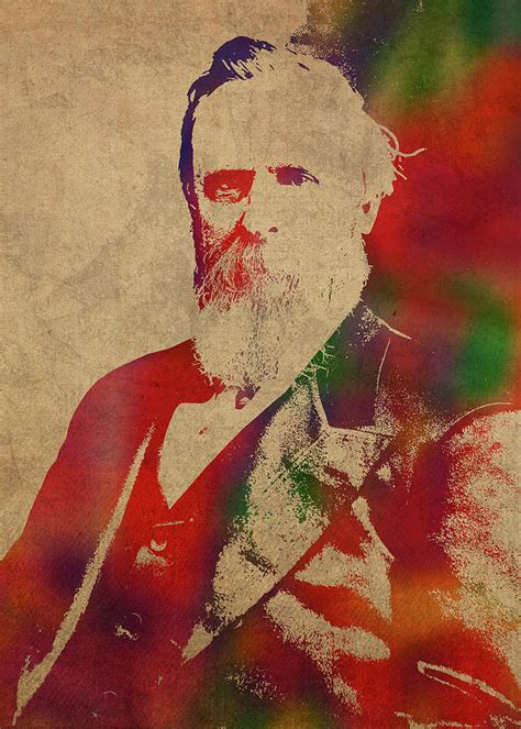 president rutherford  hayes watercolor portrait mixed media  design