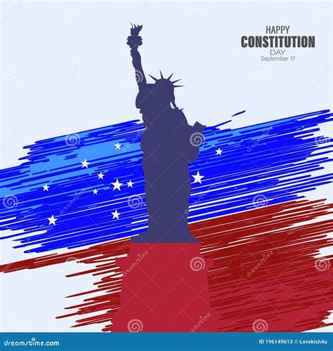 United States Constitution Day September Stock Vector