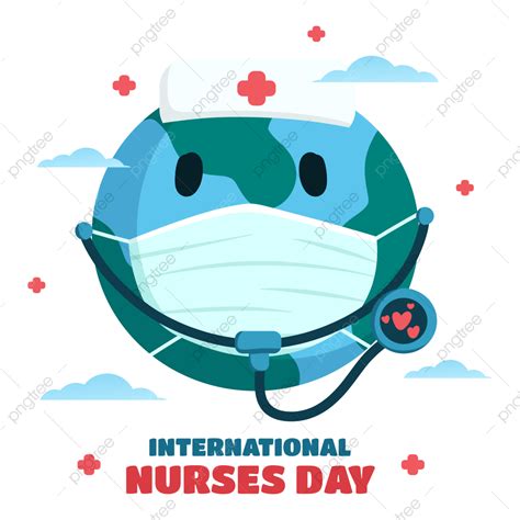 Nurse Wearing Mask Png Picture International Nurses Day With Earth