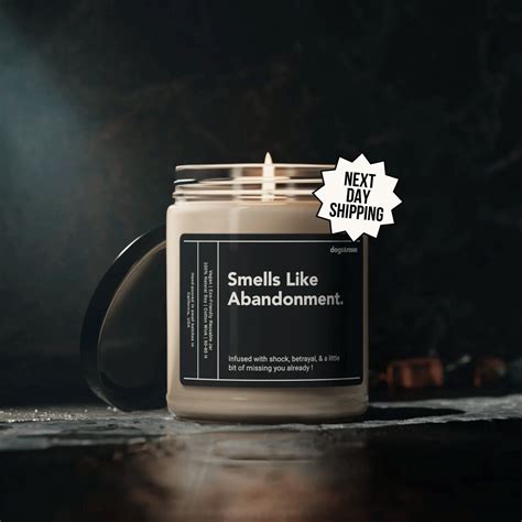 Personalized Moving Away Gift Smells Like Abandonment Candle Coworker