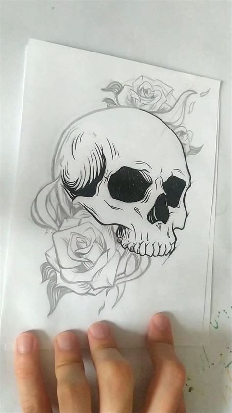 Ycapkinn Skull Roses Tattoo Design Today I Post One Of My Favorite