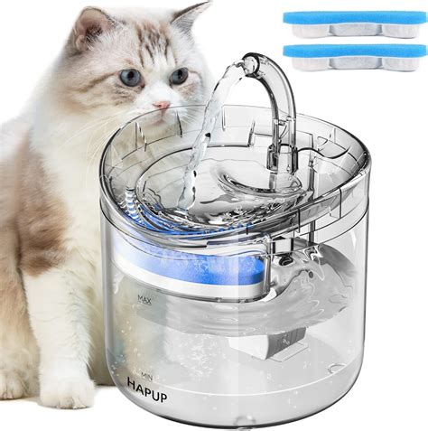 Hapup Cat Water Fountain For Drinking L Automatic Pet Fountain