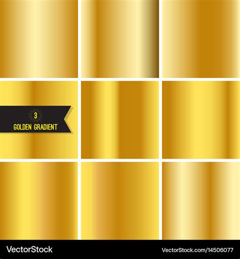 Set of gold foil texture Royalty Free Vector Image