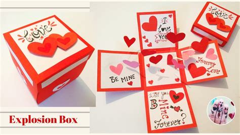 Explosion Box Tutorial Diy Valentines Anniversary Gift Idea Diy