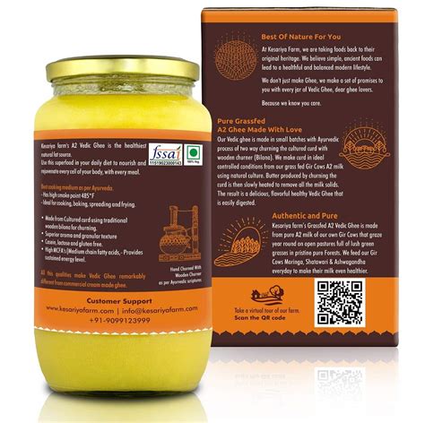 Vedic Ghee Premium A Gir Cow Cultured Ghee From Kesariya Farm Vedic