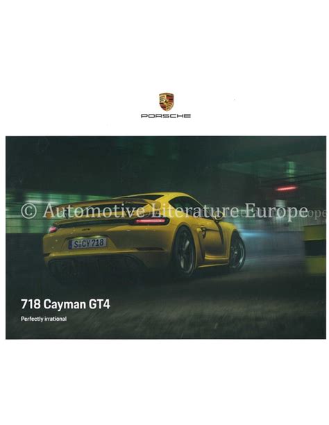 2020 PORSCHE 718 CAYMAN GT4 HARDBACK BROCHURE JAPANESE