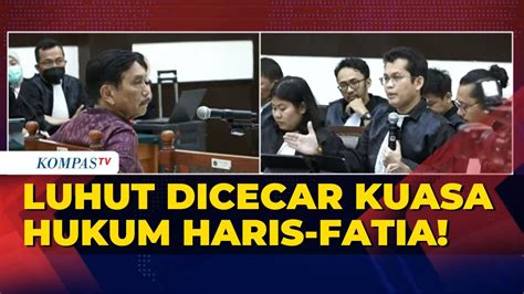 Full Debat Panas Luhut Kuasa Hukum Haris Azhar Fatia Di Sidang