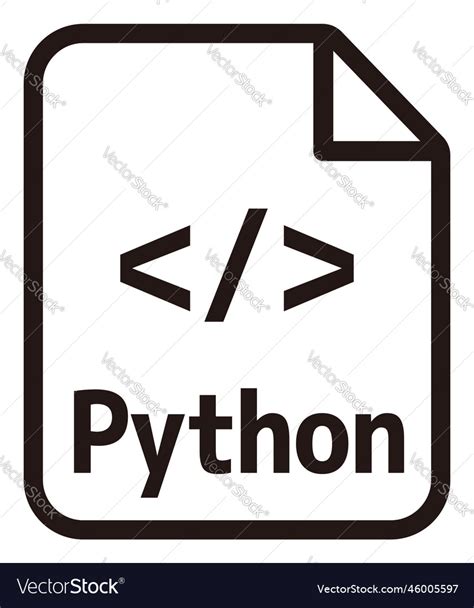 Python Icon Major Programming Language Royalty Free Vector