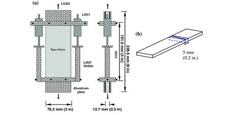 Uniaxial Tensile Test A Test Setup And Specimen Dimensions B Specimen Download Scientific