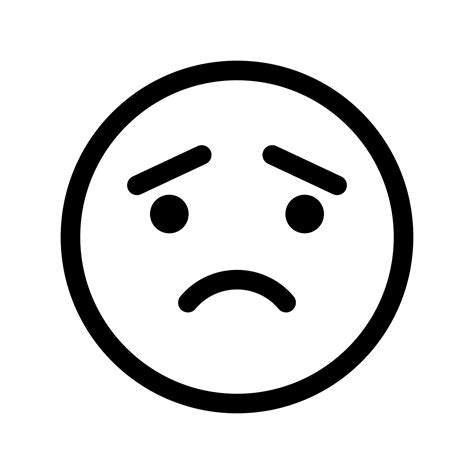 Emoji Triste Vector Libre Esbozar La Expresi N De La Cara