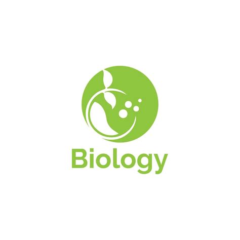 Premium Vector Biology Logo Design Vector Templet