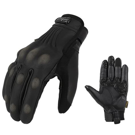 Factory Direct Motor Bike Leather Hand Glove Full Finger Motorcycles