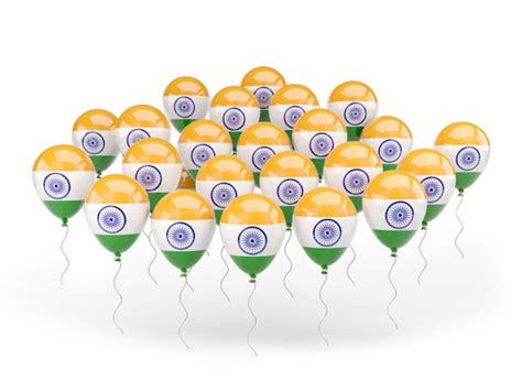 Balloons Illustration Of Flag Of India