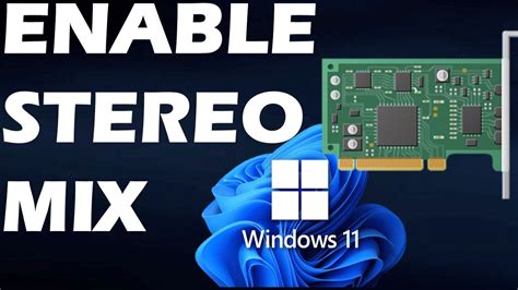 Enable Stereo Mix In Windows Youtube