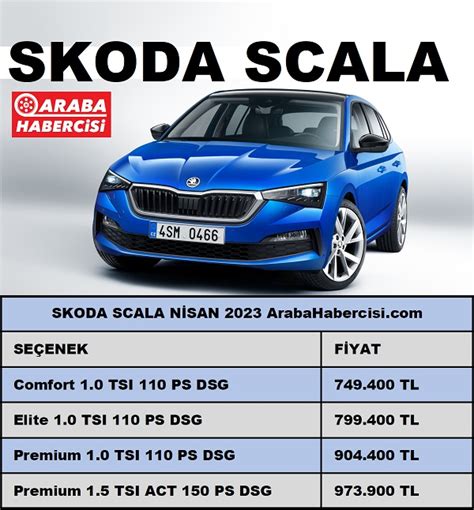 Skoda Scala Nisan Fiyat Listesi Skoda Fiyat Km Skoda Fiyat