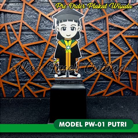 Jual PROMO PLAKAT WISUDA TK PAUD SD SMP AKRILIK KAYU Model PW01