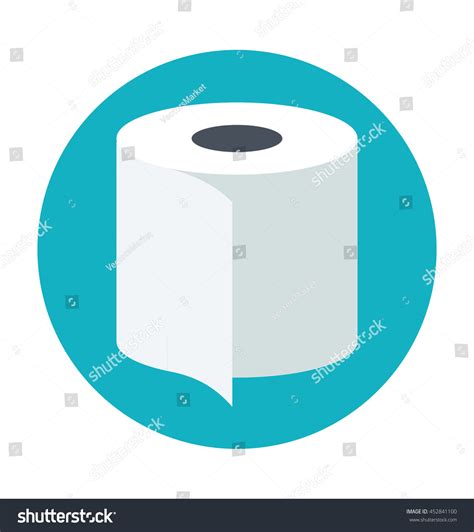 Toilet Paper Colored Vector Illustration Stock Vector (Royalty Free ...