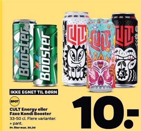 Cult Energy El Faxe Kondi Booster Flere Varianter Tilbud Hos Netto