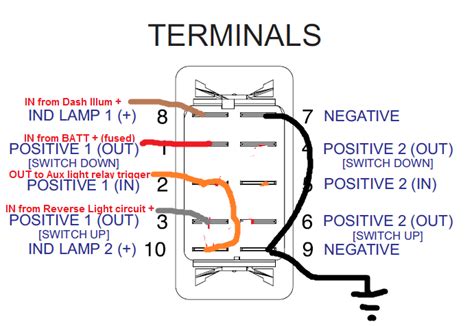 Pin Rocker Switch Schematic