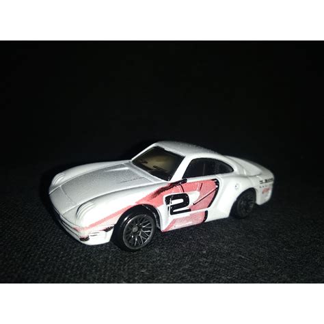 Jual Hot Wheels Porsche Putih Loose Mainline Varian Velg Shopee Indonesia