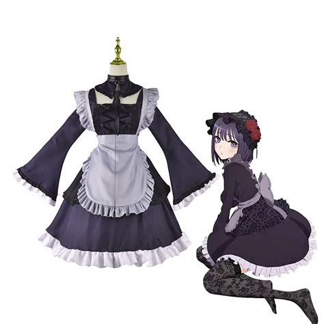 Hot Black Cute Lolita Maid Costumes Girls Women Lovely Waiter Cosplay Costume Animation Show
