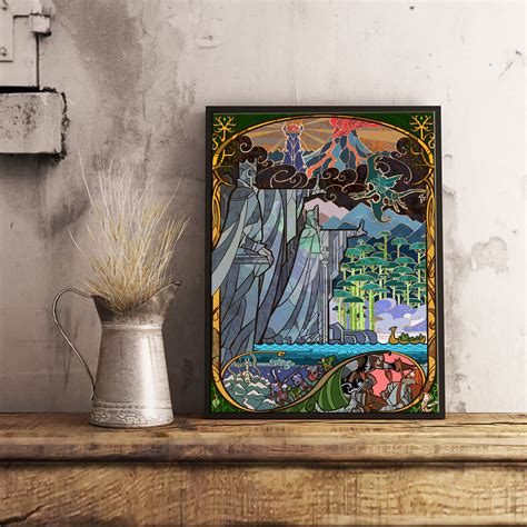 Gates Of Argonath The Gate Of Kingdom Gondor Art Print Etsy