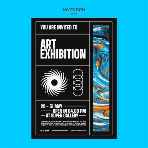 Free Psd Flat Design Event Template Design