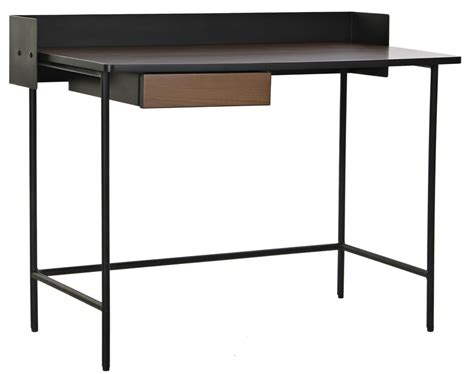 Bureau En Bois De Manguier Et M Tal Coloris Noir Longueur X