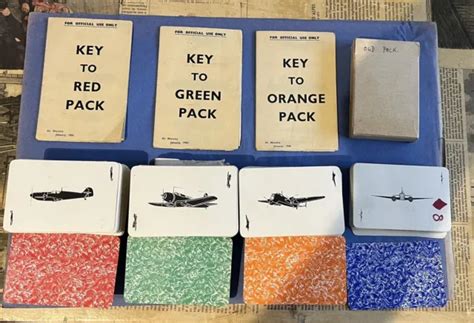 Original Wwii Aircraft Id Cards Training Aid £10000 Picclick Uk